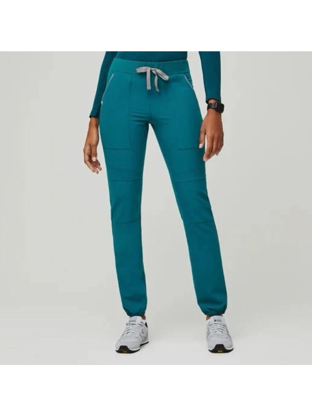 FIGS Venice Jogger Scrub Pants Teal Technical Collection Women's Size MP